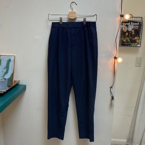 Uniqlo EZY Ankle Pant - Navy - Small